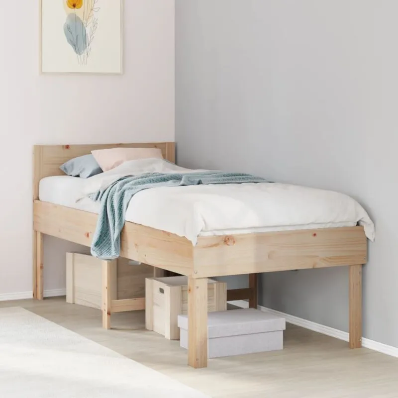 Letto senza Materasso 90x190 cm in Legno Massello di Pino vidaXL260691