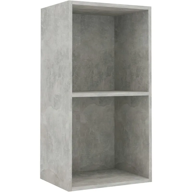 Libreria 5 Ripiani Grigio Cemento 40x30x76,5 Legno Multistrato Vidaxl Grigio