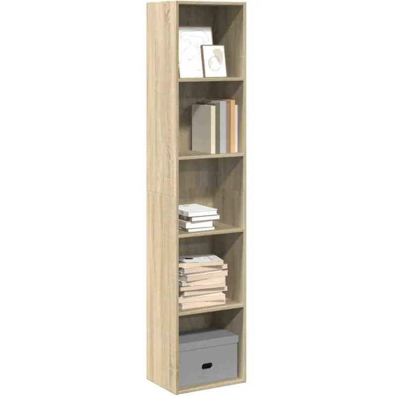 Libreria Rovere Sonoma 40x30x189 cm in Legno Multistrato Vidaxl 336604