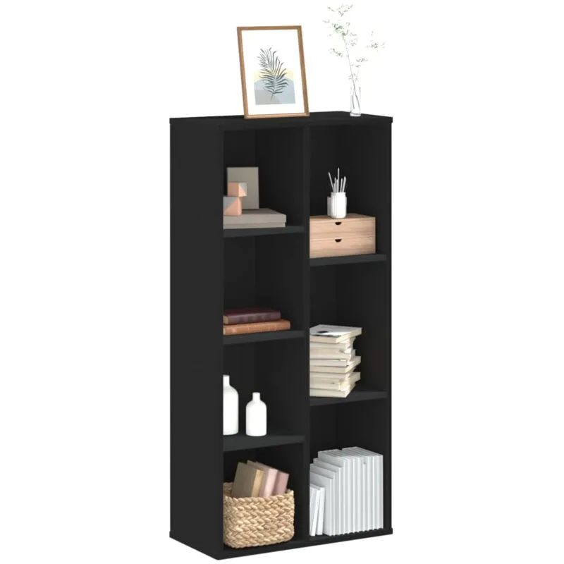 Vidaxl - Libreria Nera 50x25x105 cm in Legno Multistrato