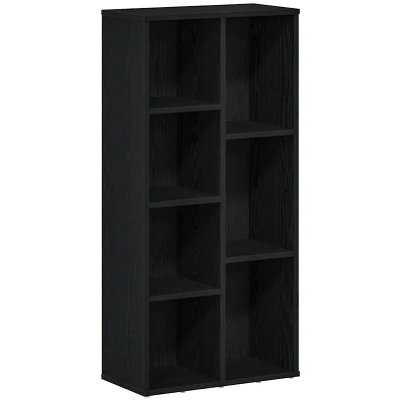 Vidaxl - Libreria Rovere Nero 50x25x104 cm in Legno Multistrato