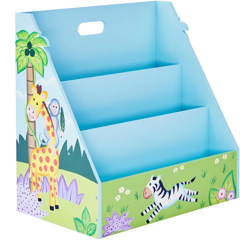 Libreria per Bambini Scaffale in Legno Sunny Safari Fantasy Fields TD-13141A