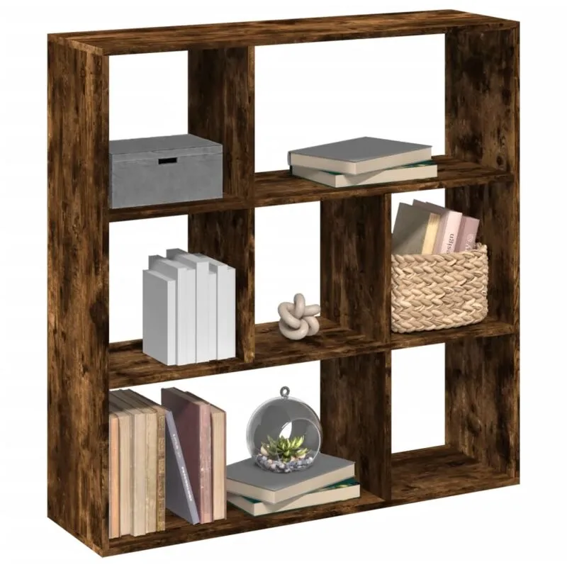 Vidaxl - Libreria Divisorio Rovere Fumo 102x29x103,5 cm in Truciolato