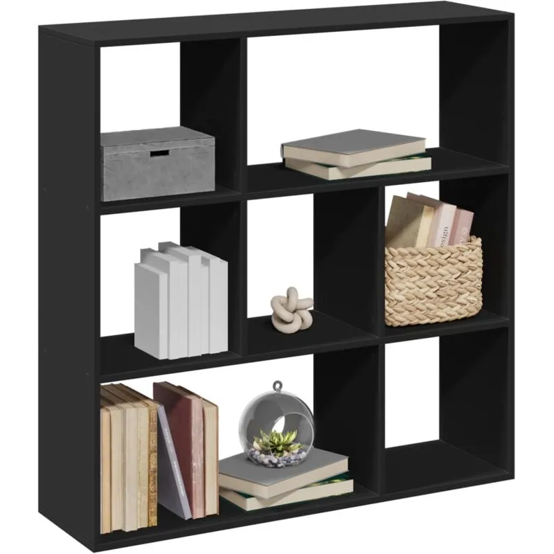 Vidaxl - Libreria Divisorio Nera 102x29x103,5 cm in Truciolato