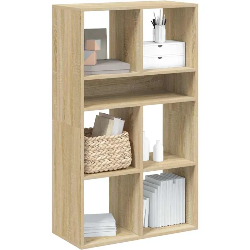 Libreria Rovere Sonoma 66x31x112 cm in Legno Multistrato