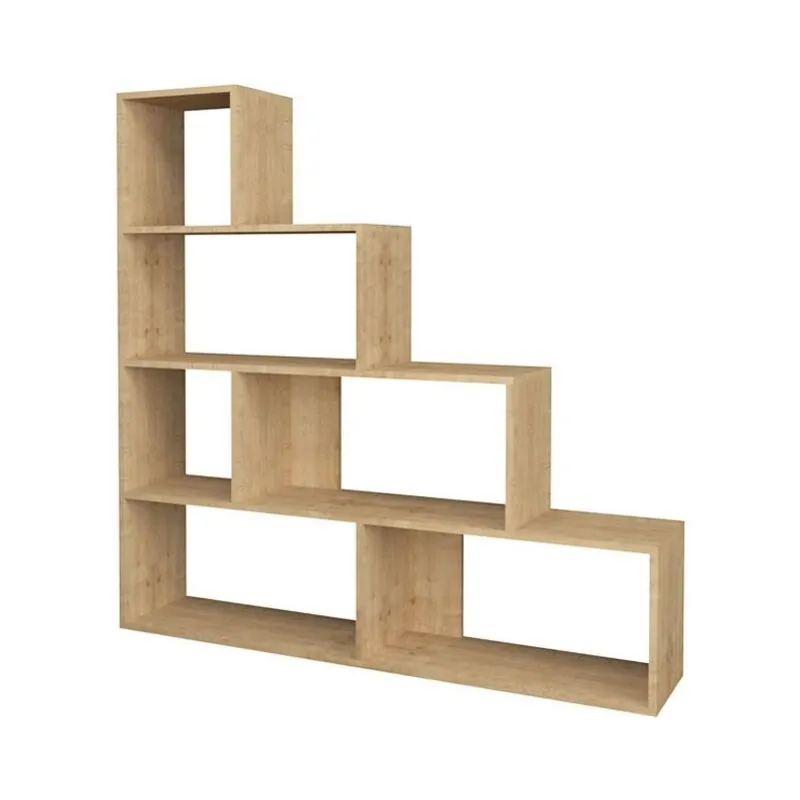 Libreria a Scala 6 Scomparti Rovere 145x29xh.145 cm