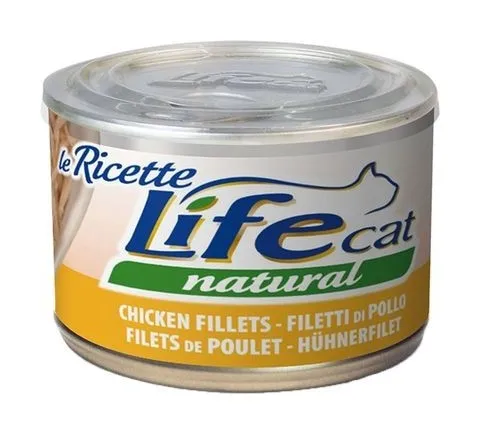 Natural Le Ricette per Gatto da 150 gr Filetti di Pollo - Lifecat