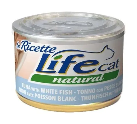 Cat Natural Le Ricette per Gatto da 150 gr Tonno con Pesce Bianco