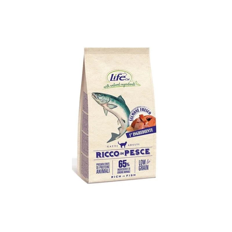  - Cat Low Grain Ricco in Pesce per Gatti Adulti 400 gr