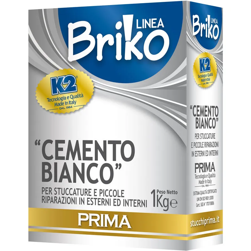 Ferramenta1.com - linea briko cemento bianco da kg. 1. Prezzo per 1 pezzo.