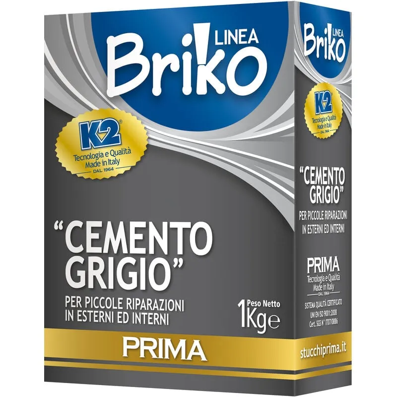 Ferramenta1.com - linea briko cemento grigio da kg. 1. Prezzo per 1 pezzo.