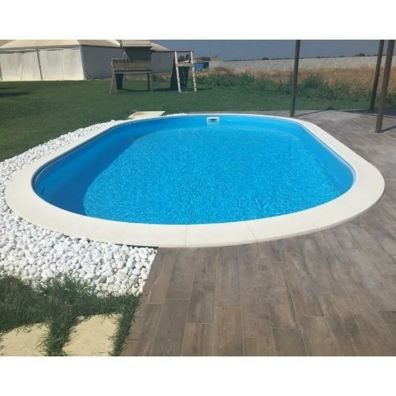 San Marco - Liner per piscina ovale 490 x 300 h120 cm 0,8 mm Sabbia