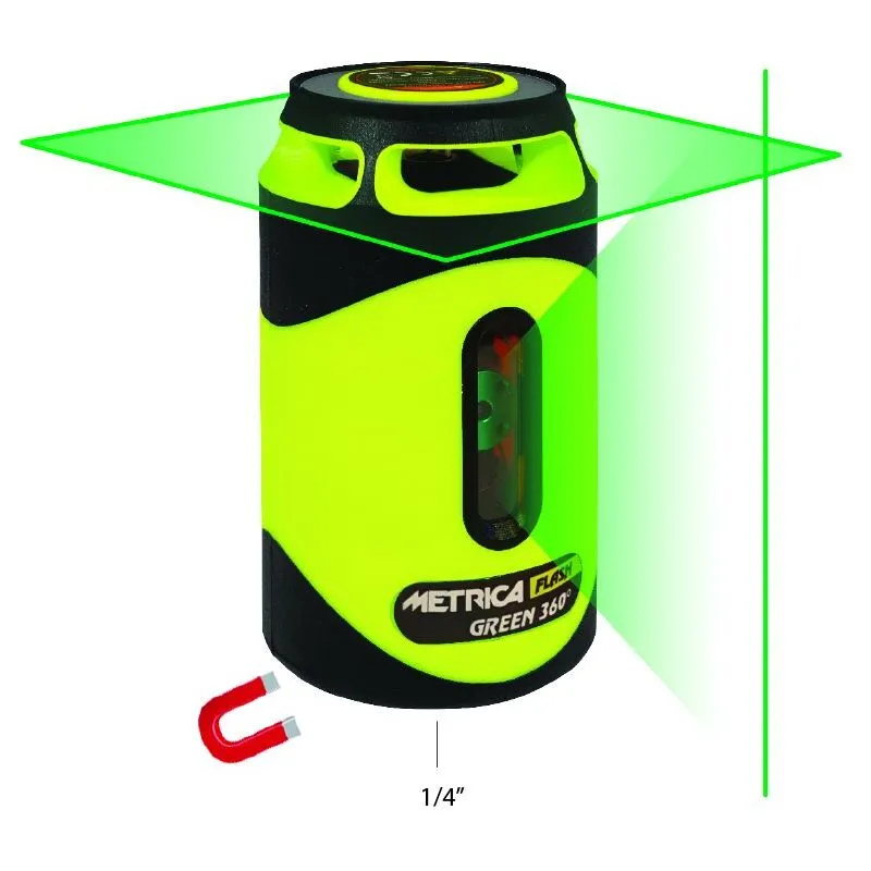 Livella laser autolivellante con laser verde a 360° portata 40MT. - IP54 - INeOUT 61435