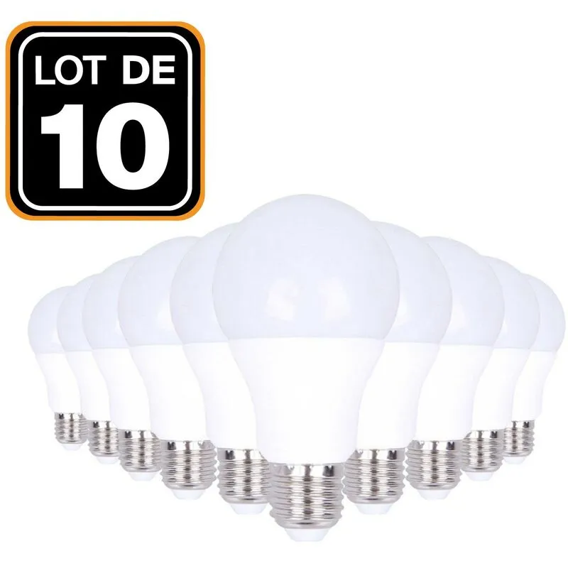 10 lampadine led E27 da 20W 3000K ad alta luminosità in bianco caldo