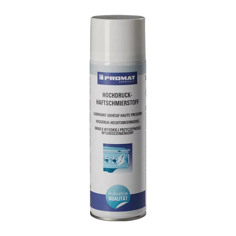 Lubrificante adesivo ad alta pressione Bomboletta spray giallastra da 500 ml PROMAT CHEMICALS (Per 12)