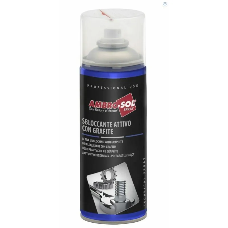 Ambro-sol - Sbloccante Attivo con Grafite Ambro-Col Spray Elevato Potere Penetrante da 400ml