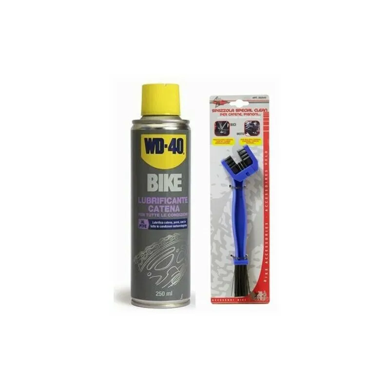 Wd-40 - Lubrificante spray catena specifico per biciletta da 250ml bike + spazzola