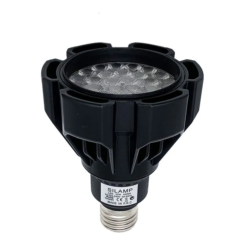 Silamp - Lampadina led PAR30 E27 35W Lampada Faretto Nero L5-PAR30-35WLuce Calda 3000k