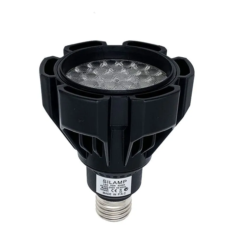 Silamp - Lampadina led PAR30 E27 35W Lampada Faretto Nero L5-PAR30-35WLuce Fredda 6400k