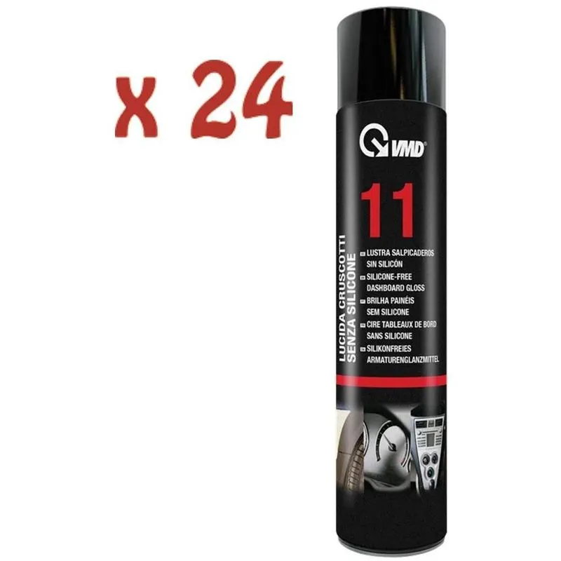 24 bombolette spray lucida cruscotti senza silicone per auto 600 ml  11