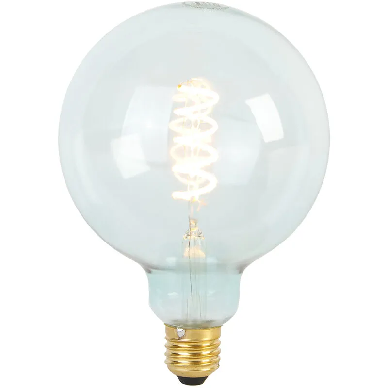 Luedd - Lampada filamento spirale led E27 dimmerabile G125 blu 4W 180 lm 1800K