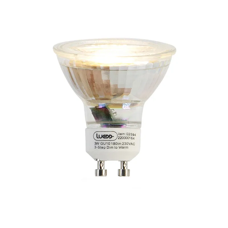  GU10 3 fasi dimmerabile in Kelvin Lampada LED 3W 180 lm 2000K-2700K