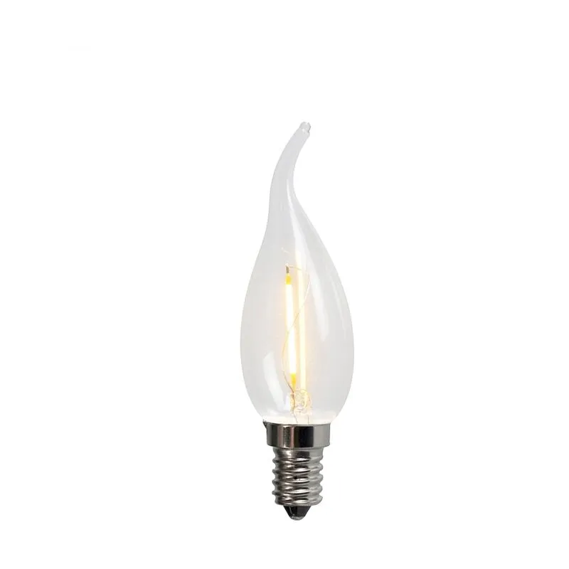 Lampada candela filamento led E14 BXS35 1W 100LM 2200K - Luedd