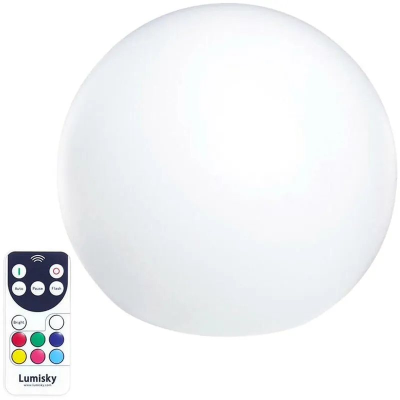 Palla luminosa senza fili a led galleggiante, multicolore D40CM bobby