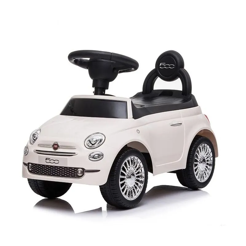 Macchina Cavalcabile per Bambini Primi Passi Fiat 500 Bianco