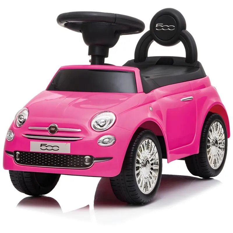 Macchina Cavalcabile per Bambini Primi Passi Fiat 500 Rosa