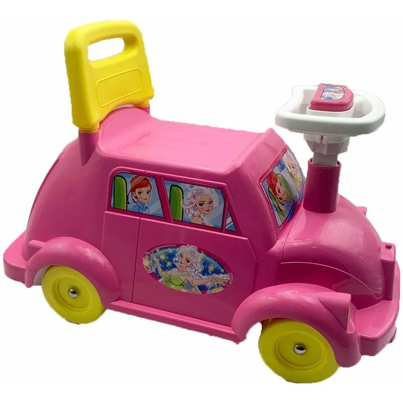 Macchina Bambini Cavalcabile Blu Rosa Auto Primi Passi Spinta Giocattolo Bimba