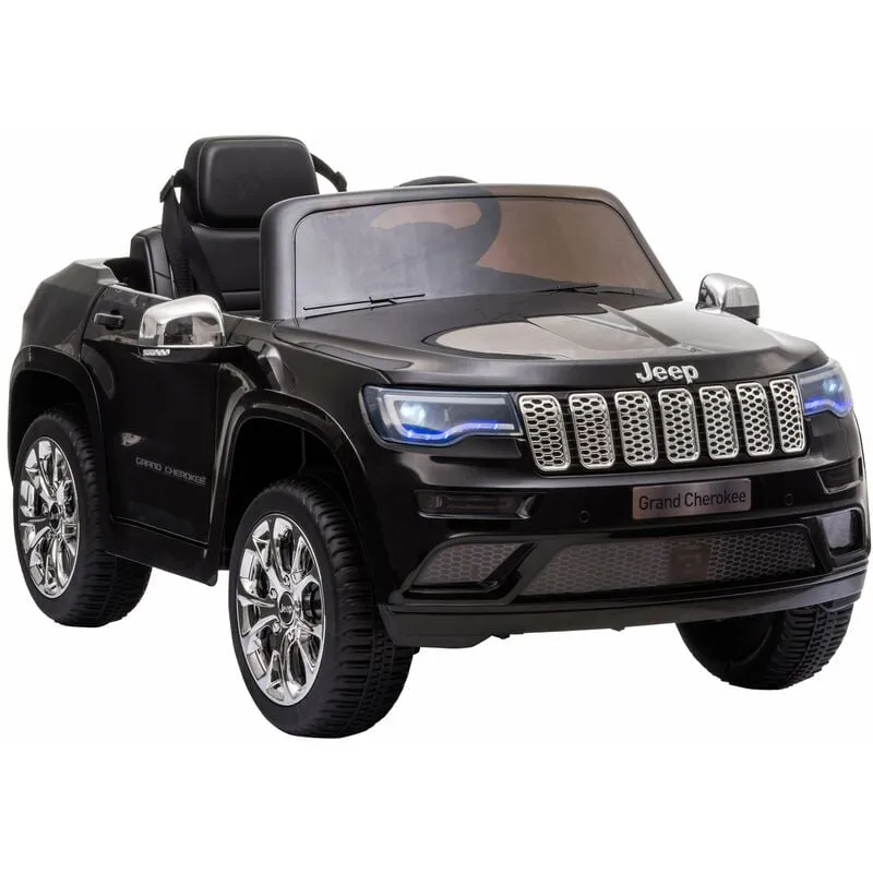 Macchina Elettrica per Bambini 12V con Licenza  Grand Cherokee Nera