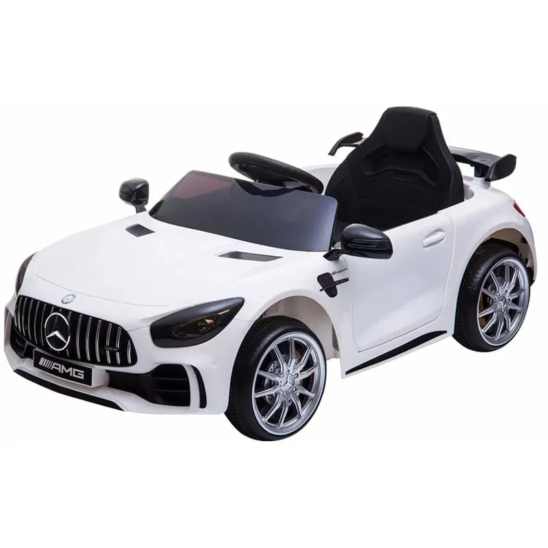 Giordanoshop - Macchina Elettrica per Bambini 12V con Licenza Mercedes gtr amg Bianca