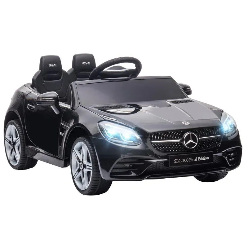 Macchina Elettrica Per Bambini Licenza Mercedes Slc 300 Con Telecomando. In Pp E Metallo. 107x62.5x44 Cm. Nero