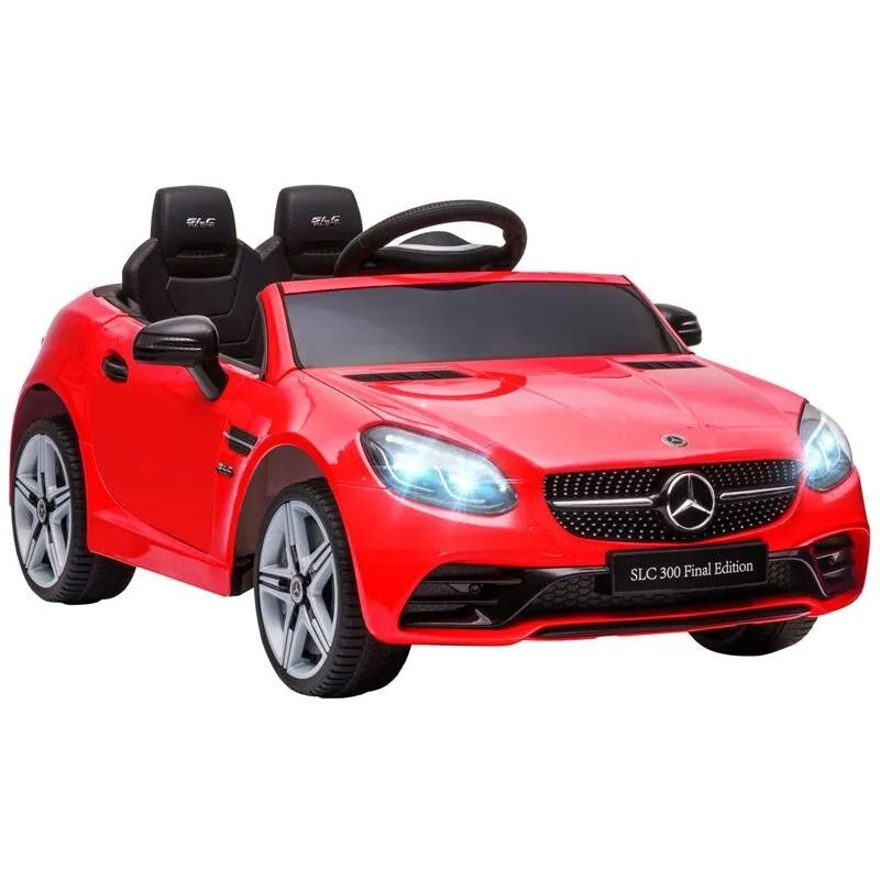 Maury's - macchina elettrica per bambini licenza mercedes slc 300 con telecomando. in pp e metallo. 107X62.5X44 cm. rosso