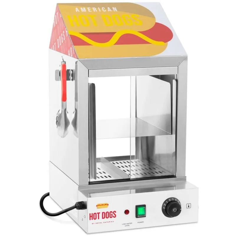 Macchina Per Hot Dog Cuoci Hot Dog Professionale 1.000 w 100 Wurstel 25 Panini