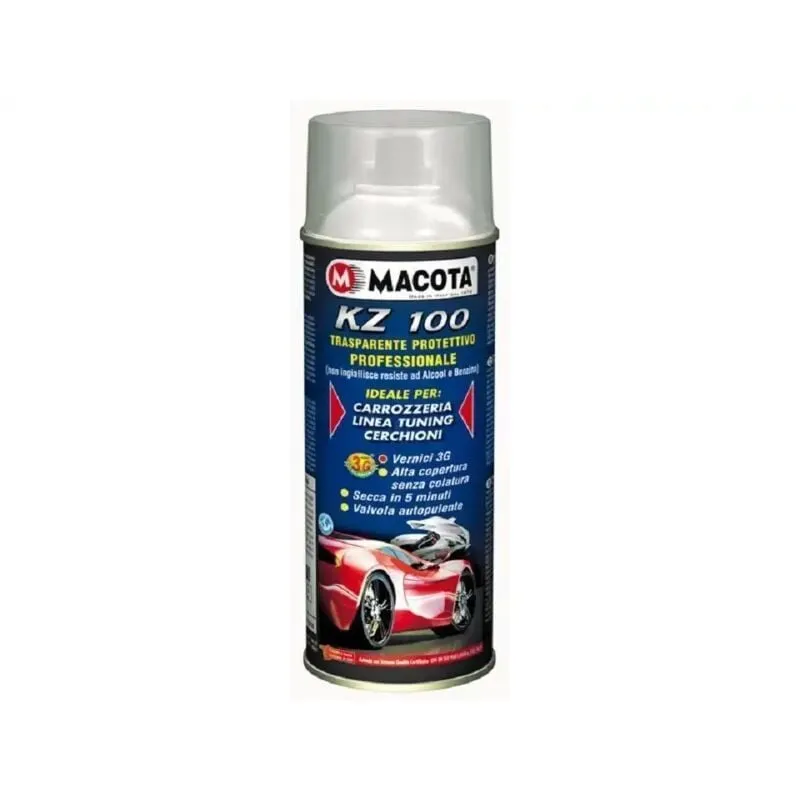 Macota - Trasparente Opaco Protettivo Vernice bomboletta Spray 400ml Tuning KZ100