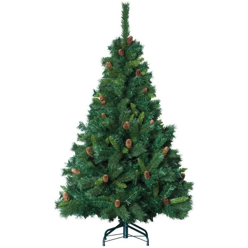 Corona di Natale Marron glacé personaggio pigne d 19 cm - Verde