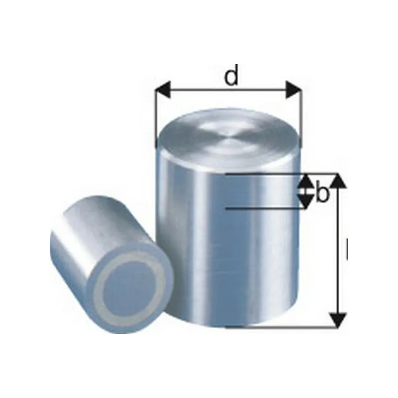 Beloh - Magnete Cilindrico, Diametro Di 32 Mm, Altezza 35 Millimetri s, Riduzione Max. b 3 Mm Forza Di Ritenuta 160 n, Peso: 187 g