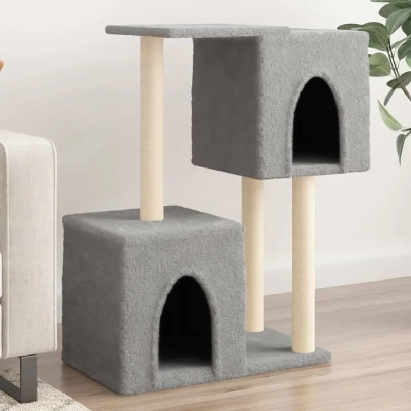 Steinhauer - Maison du'Monde - Albero per Gatti con Tiragraffi in Sisal Grigio - Grijs