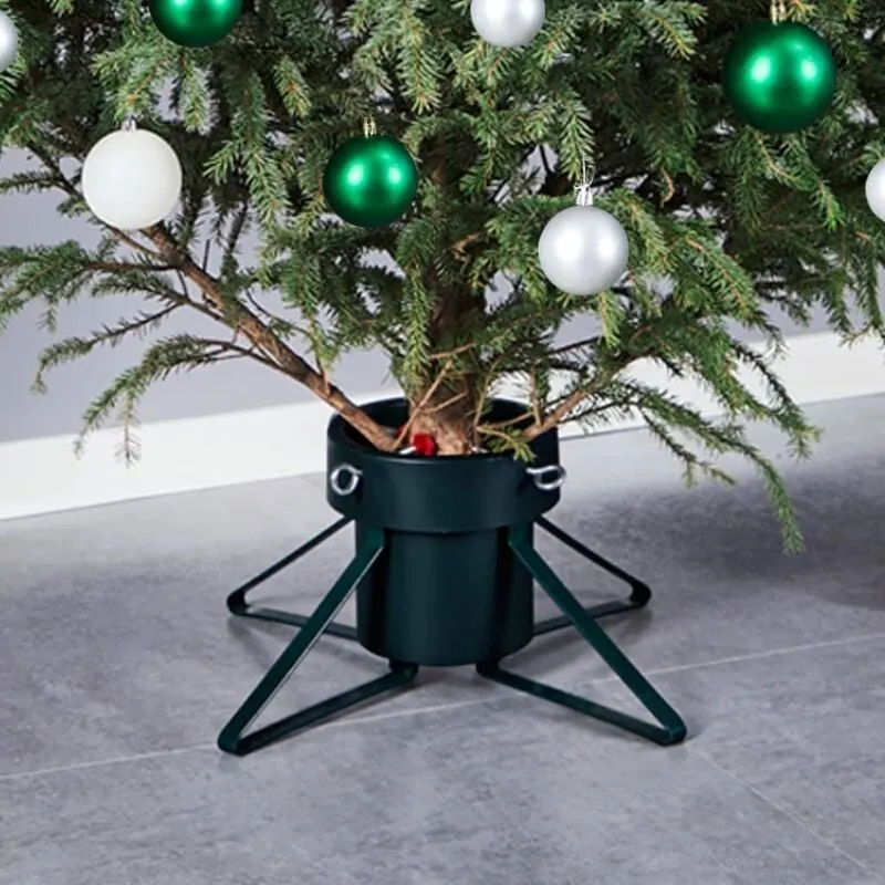 Prolenta Premium - Maison du'Monde - Base per Albero di Natale Nera 46x46x19 cm - Zwart