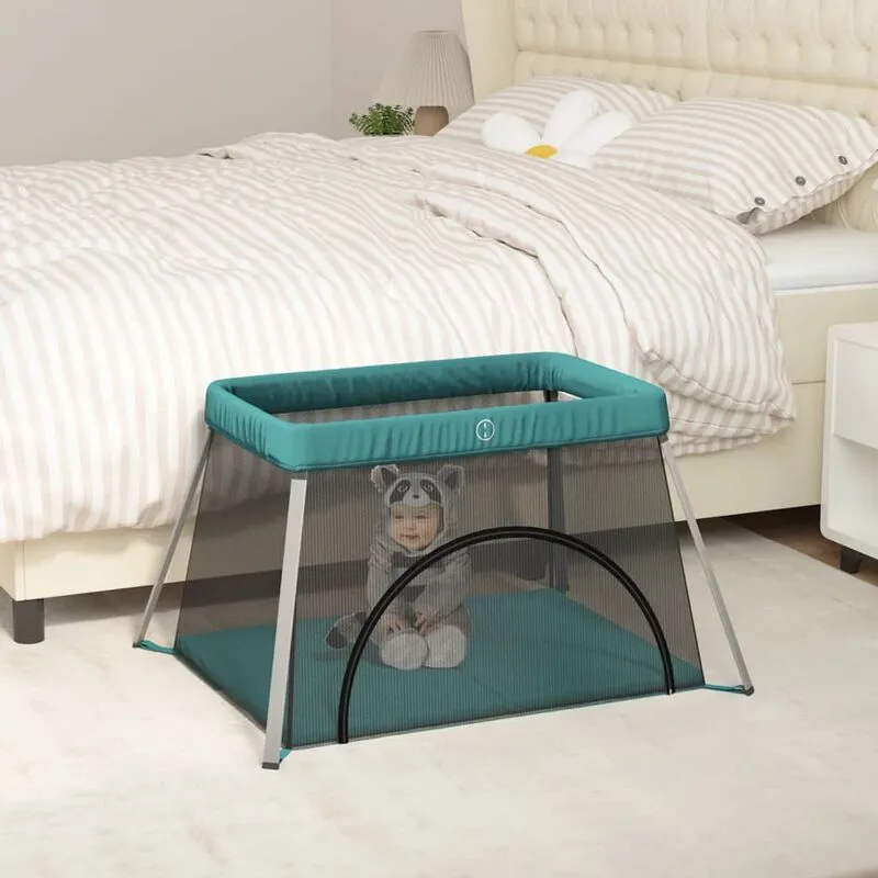 Prolenta Premium - Furniture Limited - Box per Bambini con Materasso Verde Tessuto - Groen