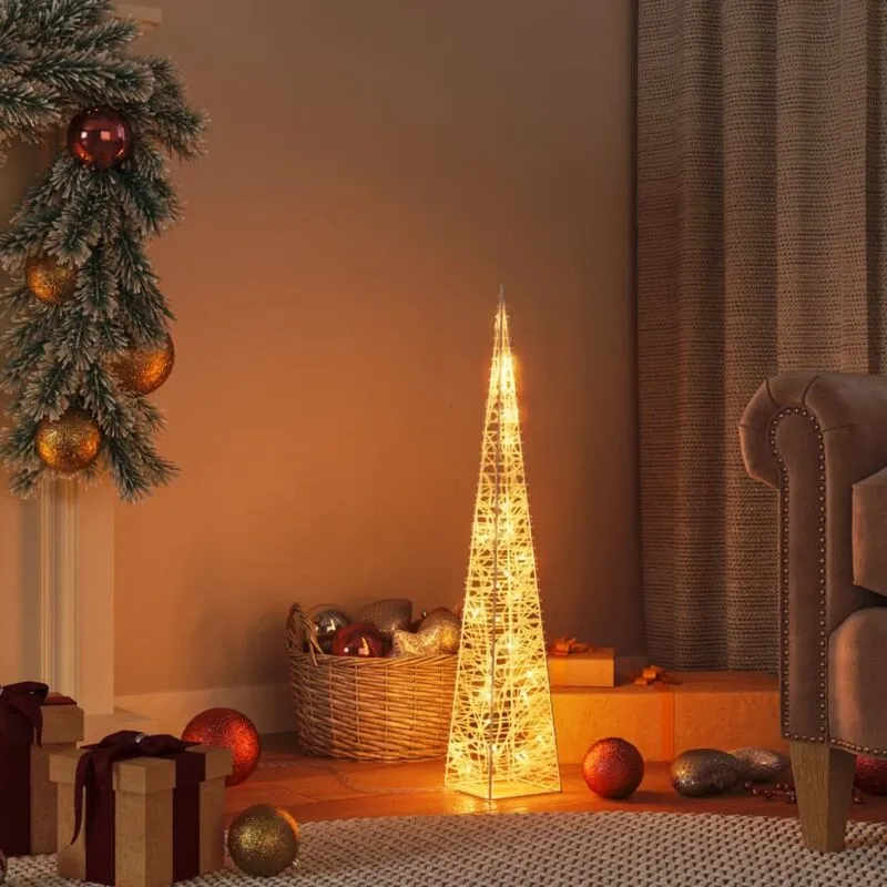 Vidaxl - Maison du'Monde - Cono di Luce di Natale 30 led Bianco Caldo 60