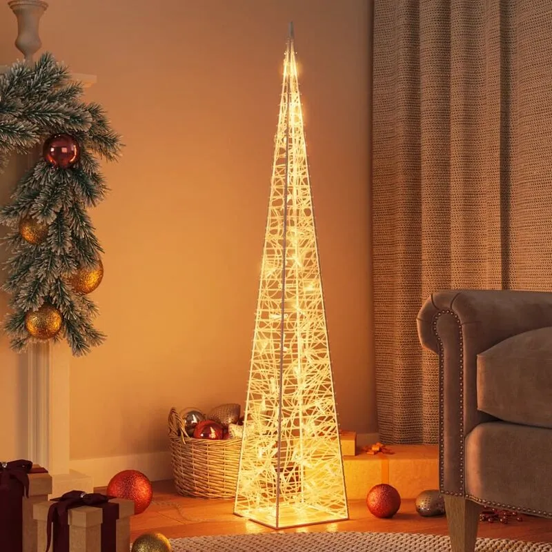 Maison du'Monde - Cono di Luce di Natale 60 led Bianco Caldo 120