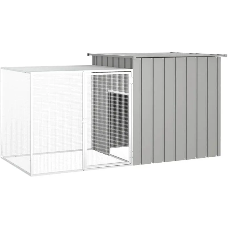 Prolenta Premium - Maison du'Monde - Gabbia per Polli grigio 200x91x100 cm Acciaio - Grijs