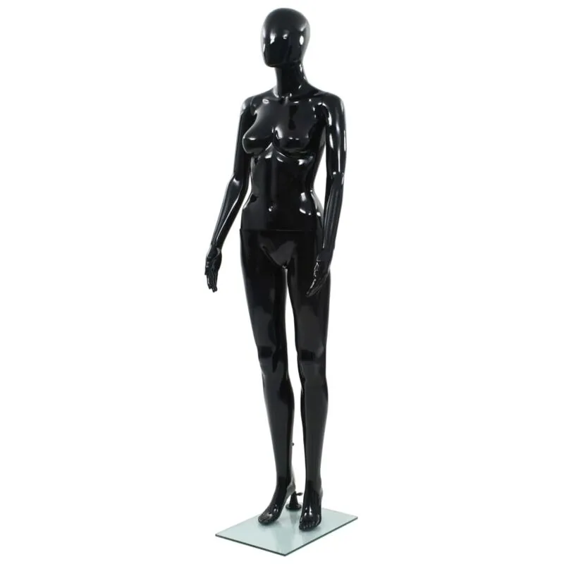 Maison du'Monde - Manichino Donna Figura Intera Base in Vetro 175 - Zwart