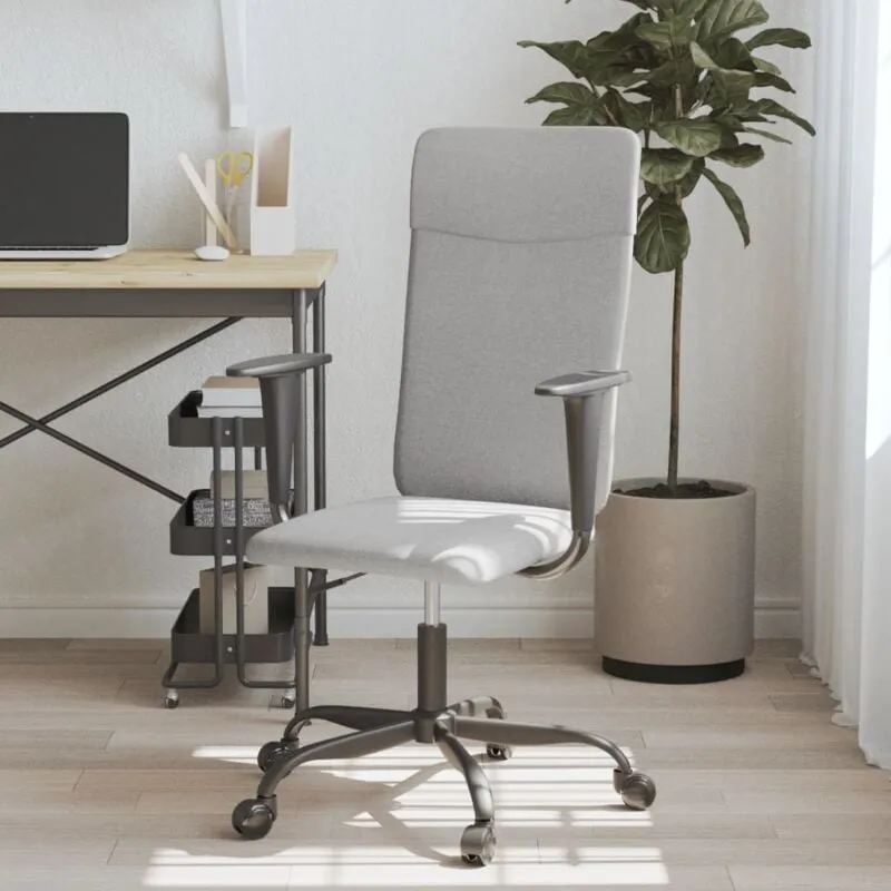 Furniture Limited - Sedia da Ufficio Regolabile Grigio Chiaro