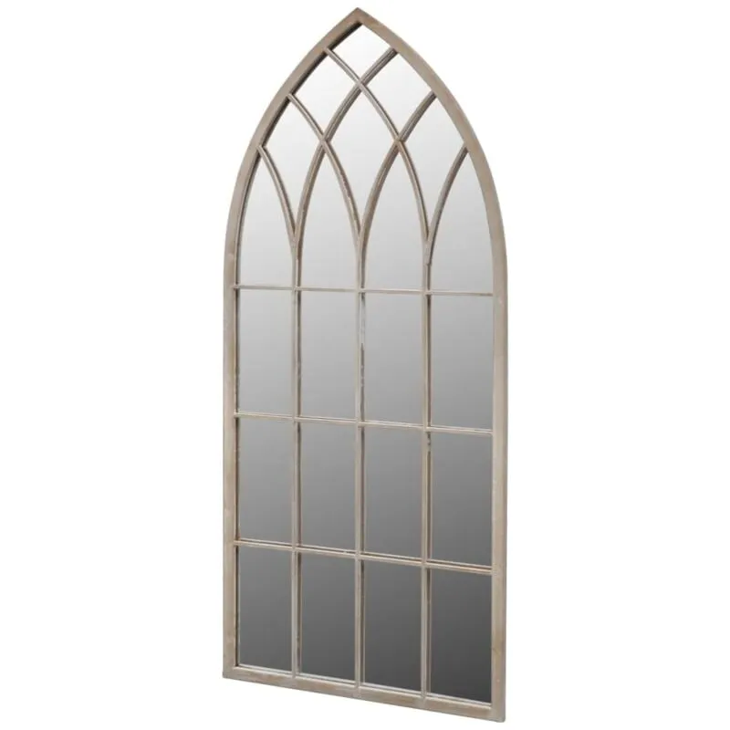 Maison du'Monde - Specchio da Giardino Gotico con Arcata 50x115cm - Zilver