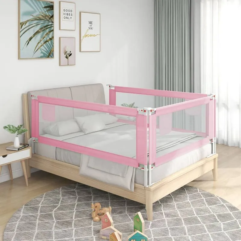 Furniture Limited - Sponda Letto di Sicurezza per Bambini Rosa