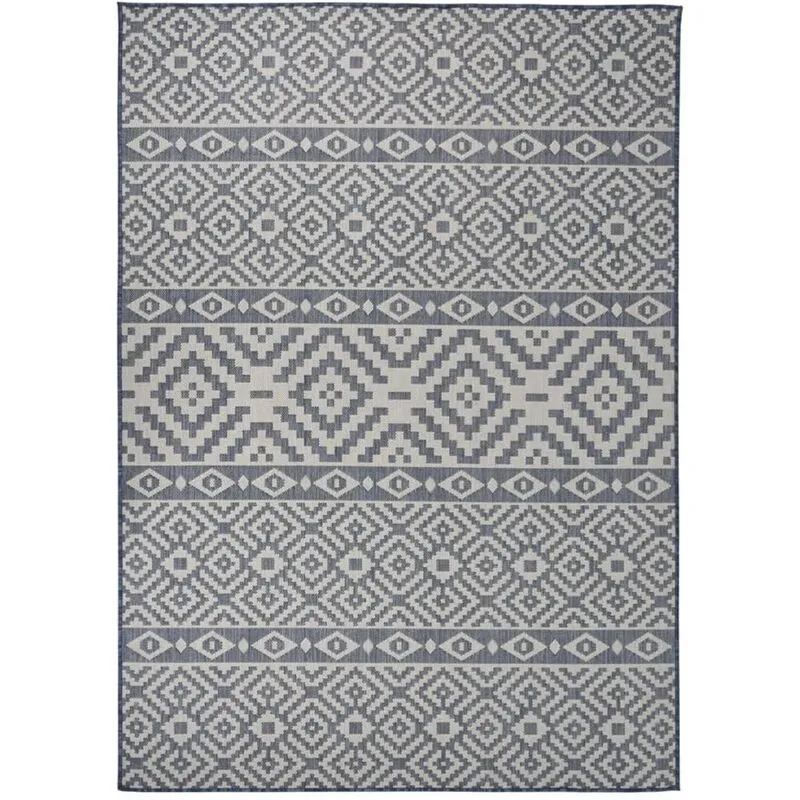 Maison du'Monde - Tappeto da Esterni a Tessitura Piatta 120x170 - Blauw